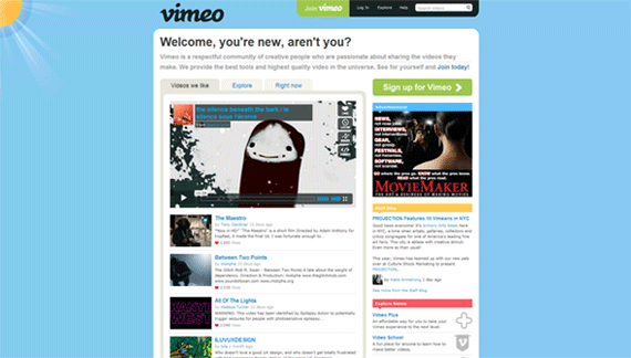 Vimeo Screenshot
