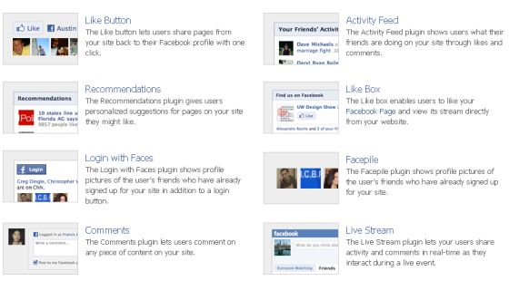 Social Plugins screenshot