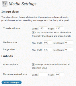 Thumbnail Setting
