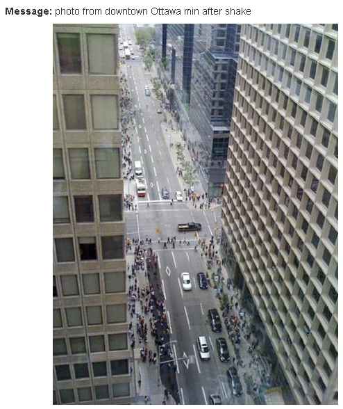 earthquake in ottawa