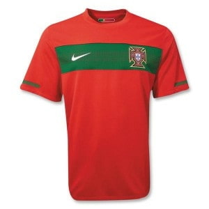 Portugal's 2010 home jersey