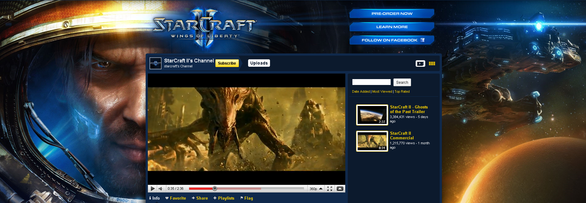 StarCraft II YouTube Channel
