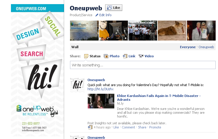 Facebook Updates Oneupweb Reviews 