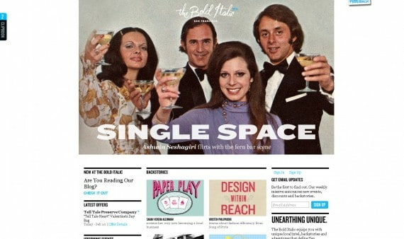 thebolditalic.com home page