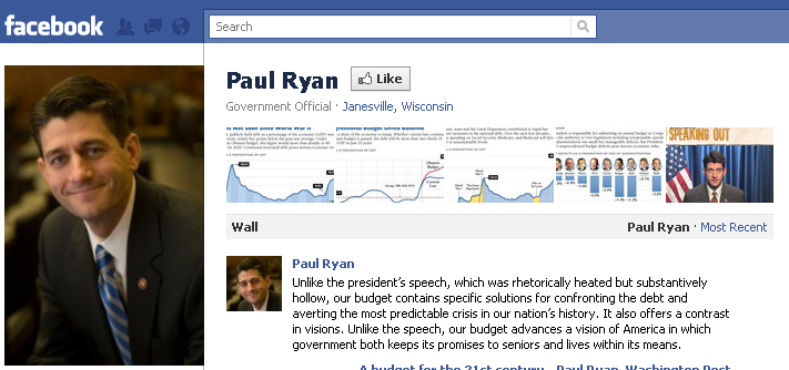 Paul Ryan Facebook Page