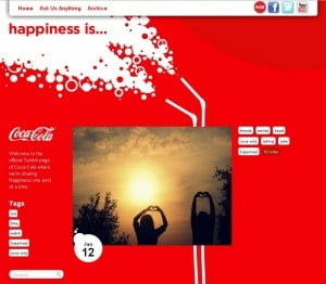 Coca-Cola Happiness Is Tumblr Blog