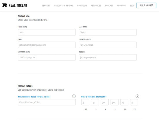 Real Thread—Make Forms Easy