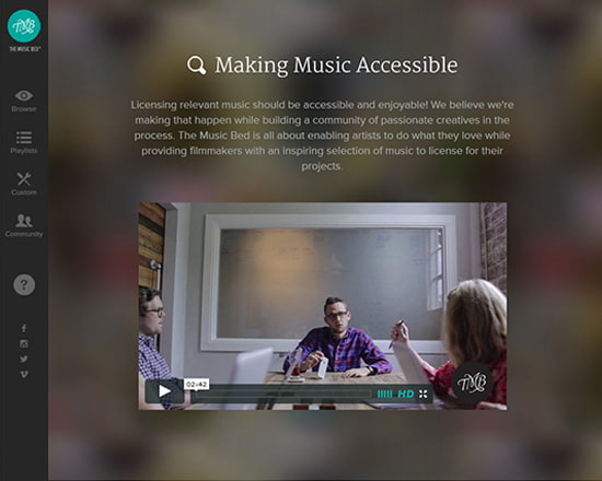 The Music Bed—Use Video as a Powerful Tool