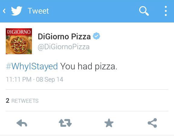 DiGiorno Pizza Tweet