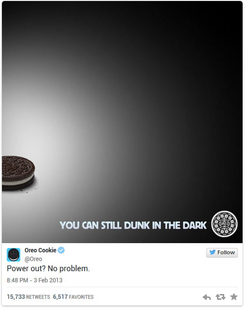 Oreo Tweet