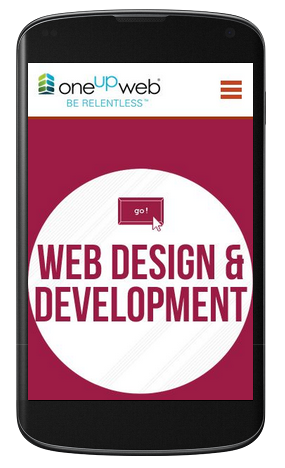 Snapshot of Mobile Friendly Site on Mobile Phone