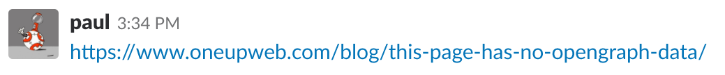 screenshot of url