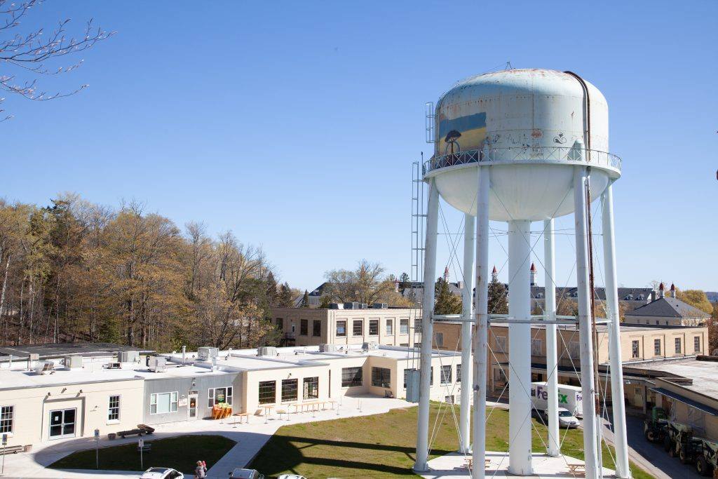 buildings with watertower