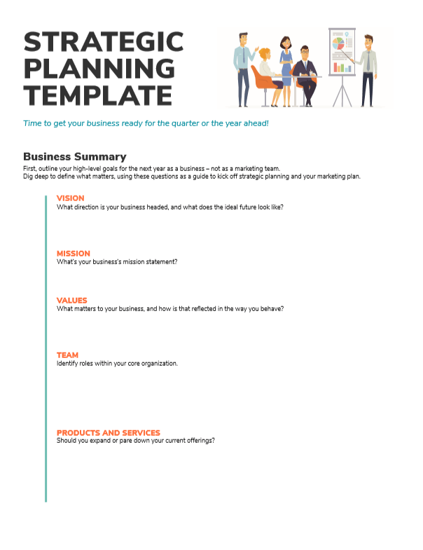 Annual Strategic Plan Template from www.oneupweb.com