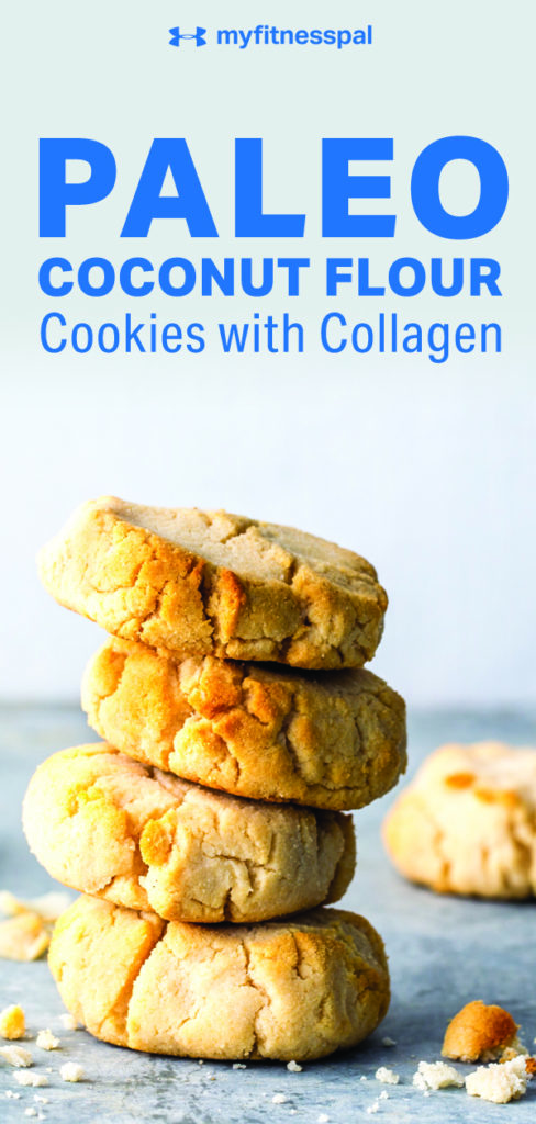 Oneupweb designed this Pinterest image for MyFitnessPal that promotes a recipe for paleo coconut flour cookies with collagen