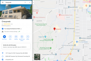 Screenshot of Oneupweb Google My Business