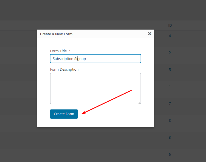 Creating subscription signup in Salesforce