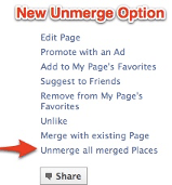 Screenshot of new unmerge option