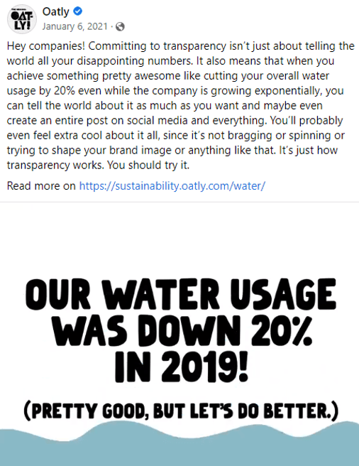 oatly facdebook post